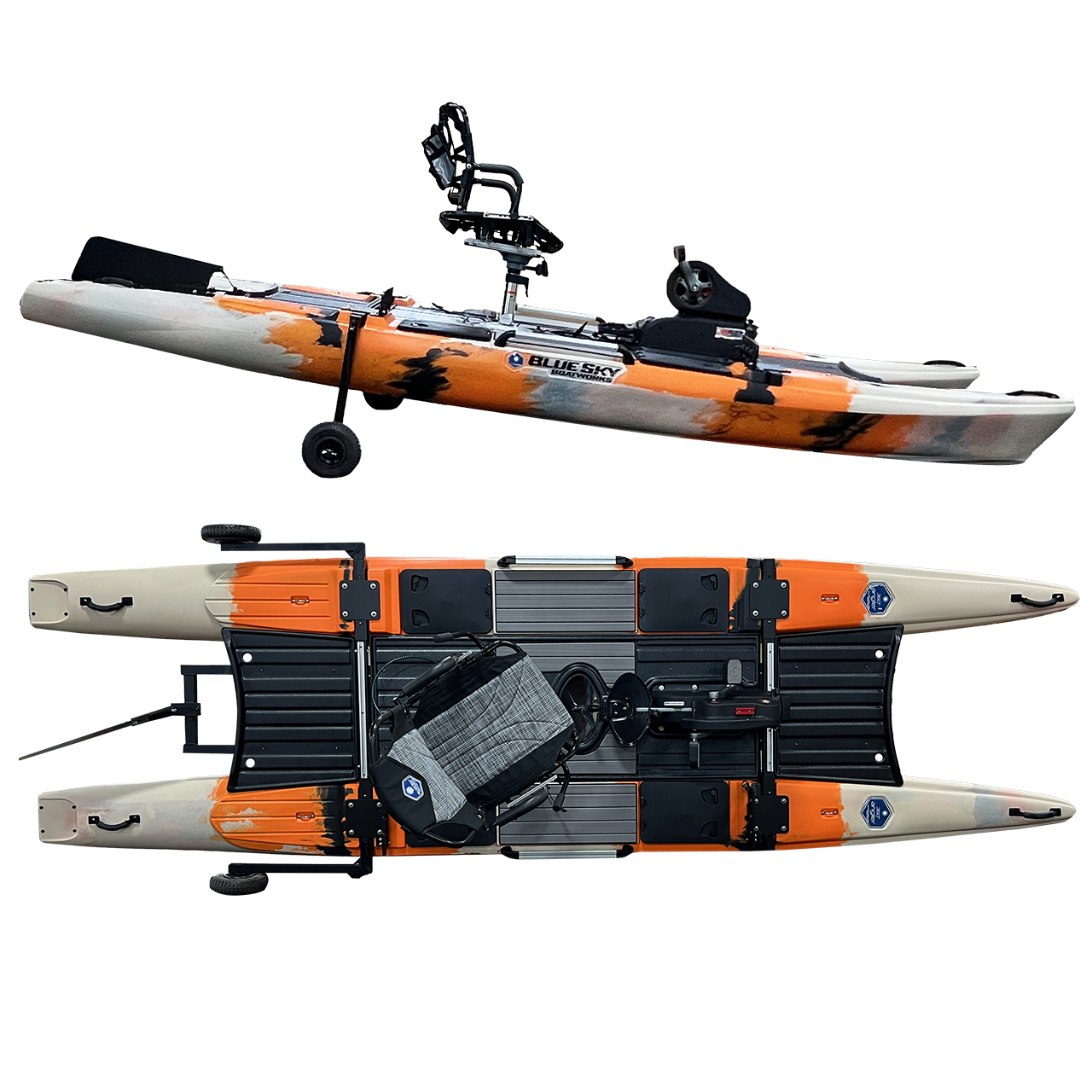 Blue Sky Boatworks 360 Angler Fishing Sit On Top Pedal Kayak