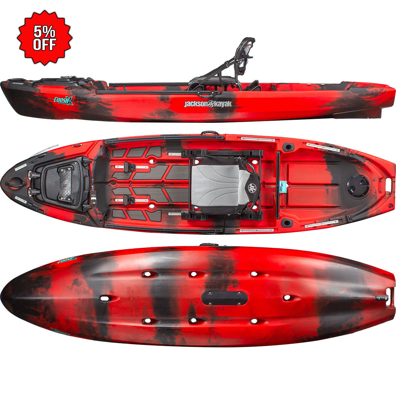Jackson Kayak Coosa X Fishing Sit On Top Kayak