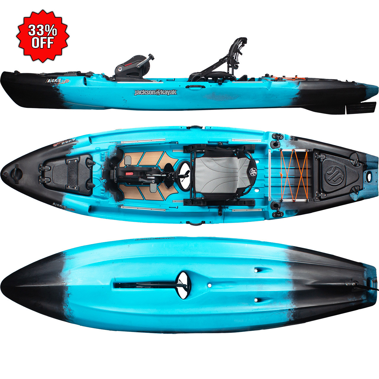 Jackson Kayak Big Rig FD Fishing Sit On Top Pedal Kayak