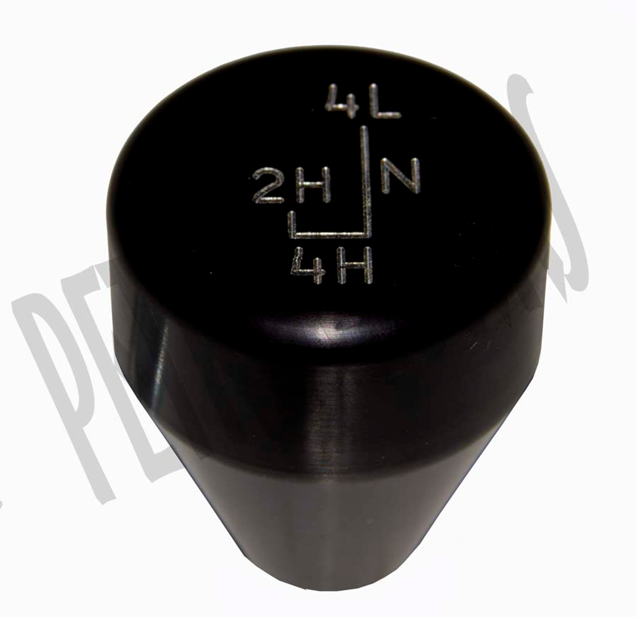 Black Anodized Transfer Case Shift Knob - Stock Pattern