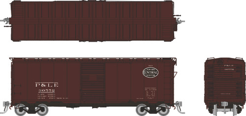 Example of P&LE Gothic lettered car