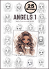 Angels FREEBIE COLOURING PAGE SAMPLE