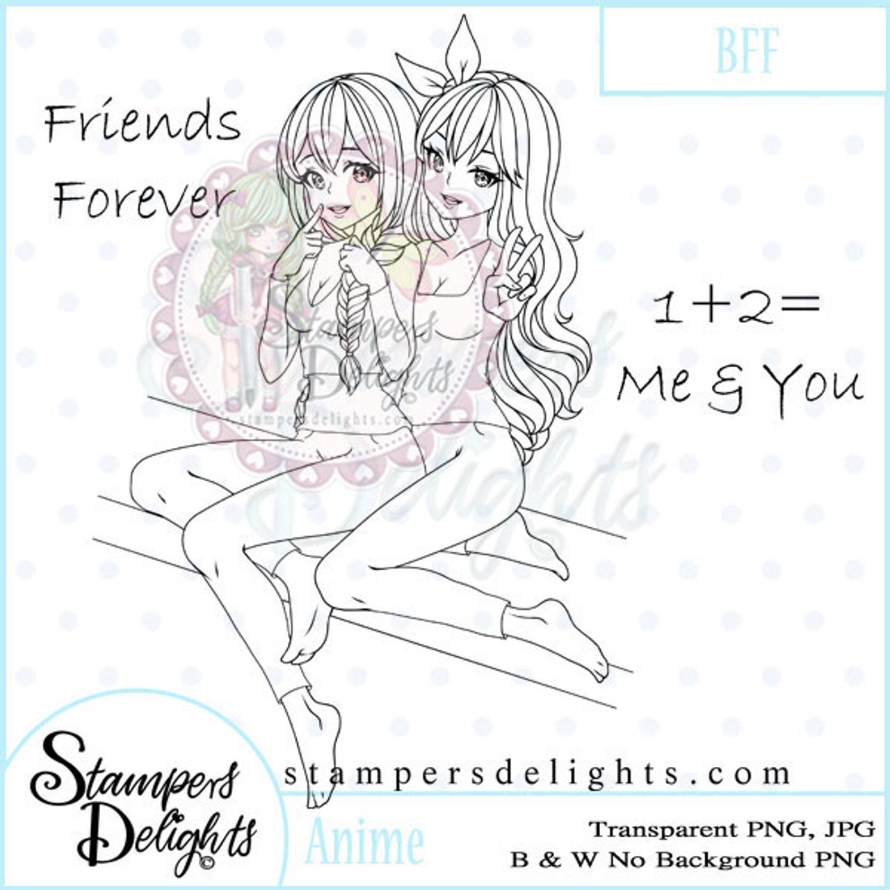 Best Friends Anime Svg, Best Friends Svg, Manga Svg