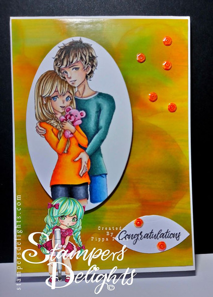 This adorable Anime couple would make such a sweet congratulations card !
Digital Download