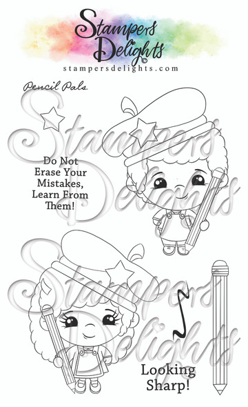 A6 photo polymer stamp set. 
Contains 7 stamps
4 x 6"/A6 set
Character is approximately 3"
You Can Sell You Hand made Creations!
 ANGEL POLICY ONLY
---------------------------------
© 2009 Stampers Delights - Designs by Janice Cullen