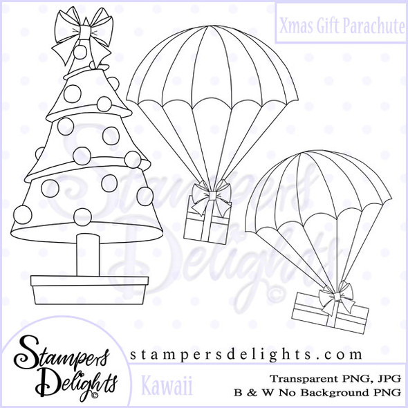 Kawaii Xmas Gift Parachute