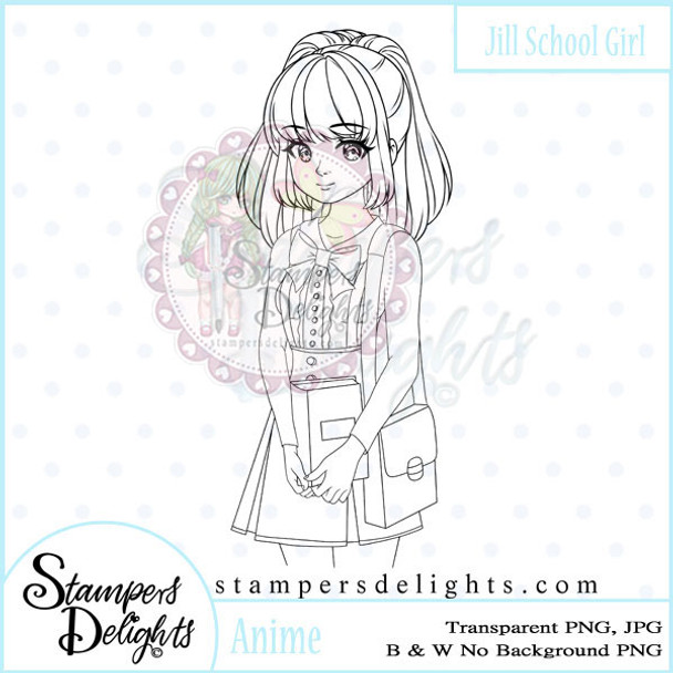 Anime School Girl Jill