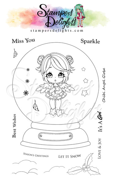 Chibi Angel Limited Addition Clear Stamps 4X6"