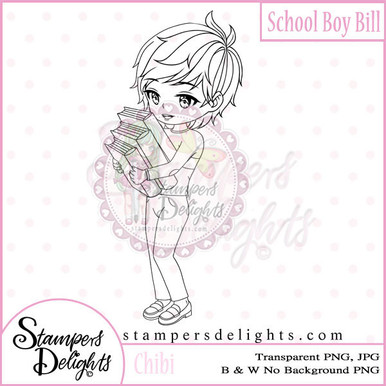 cute chibi anime boy school