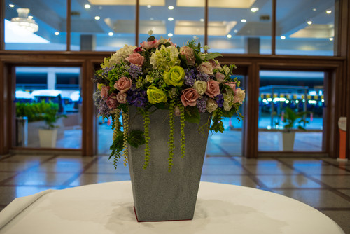BEAUTIFUL FLORAL EMBRACE CENTERPIECE