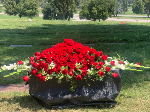 ABUNDANT ROSES OF LOVE CASKET- ON SALE