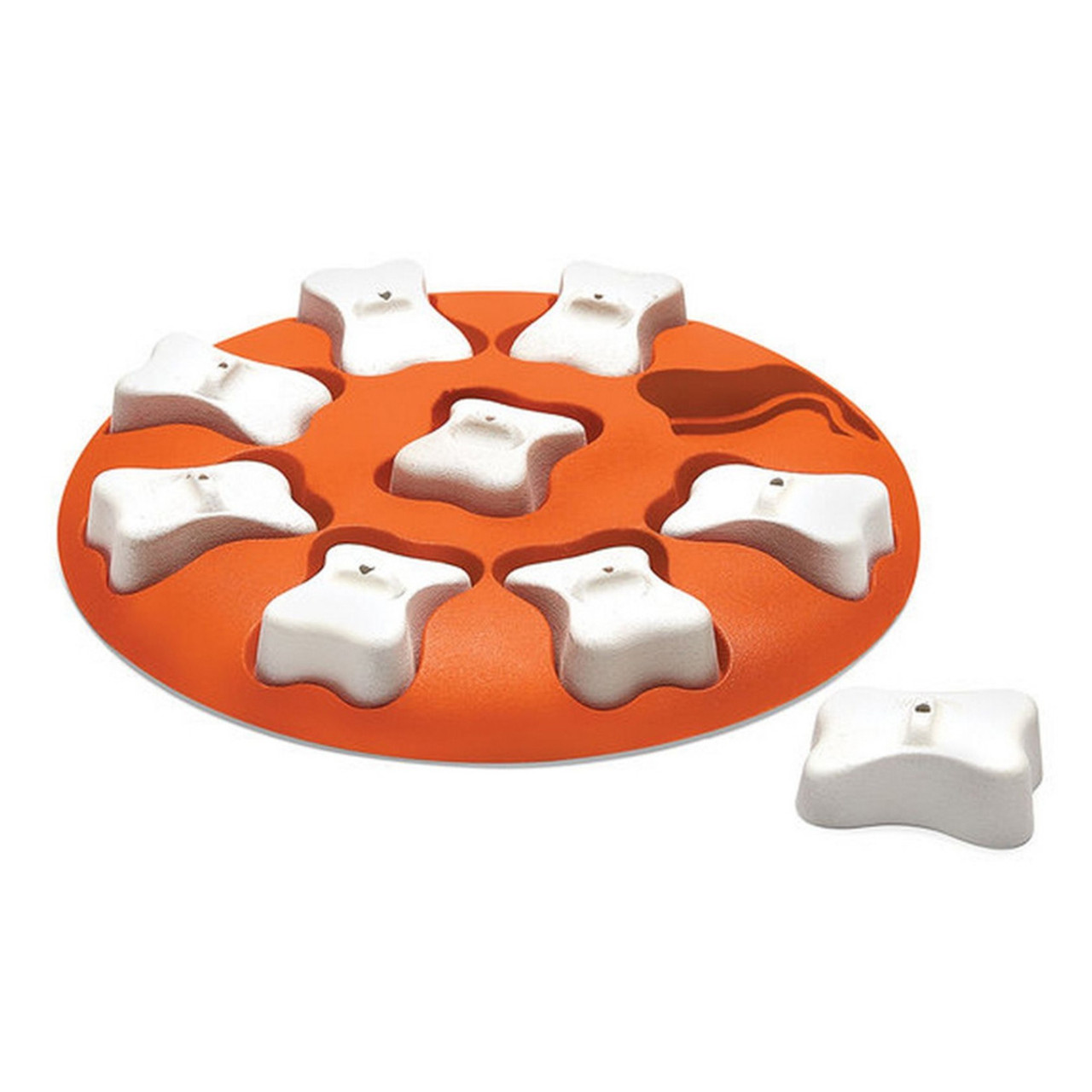 ●LOTONE & J-DOG Dog Smart Orange - Level 1 Interactive Puzzle Toy - Decadent