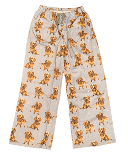 Dachshund Unisex PJ Pants (background is blue/grey) Dachshund Unisex PJ Pants (background is blue/grey)