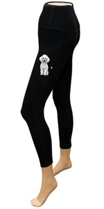 High-Rise Leggings with Pockets - Poodle