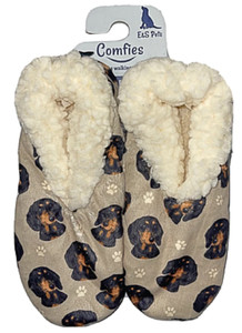 Black Dachshund Comfies Slippers Black Dachshund Comfies Slippers