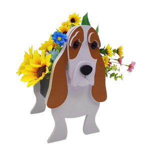 Basset Hound Planter Basset Hound Planter