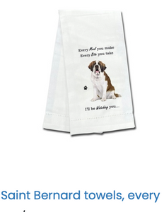 Saint Bernard Kitchen Towel Saint Bernard Kitchen Towel