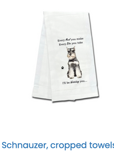Schnauzer  Kitchen Towel, cropped Schnauzer  Kitchen Towel, cropped