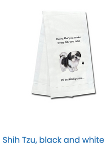Shih Tzu Kitchen Towel (Black and white) Shih Tzu Kitchen Towel (Black and white)