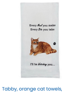 Orange Tabby Cat Kitchen Towel Orange Tabby Cat Kitchen Towel