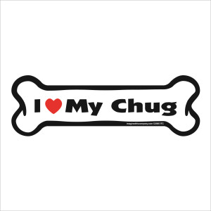 I Heart My Chug Bone Magnet