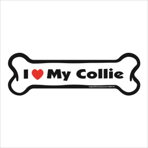 I Heart My Collie Bone Magnet I Heart My Collie Bone Magnet