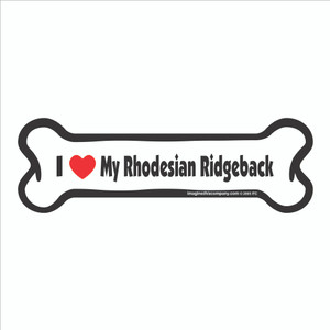 I Heart My Rhodesian Ridgeback Bone Magnet I Heart My Rhodesian Ridgeback Bone Magnet