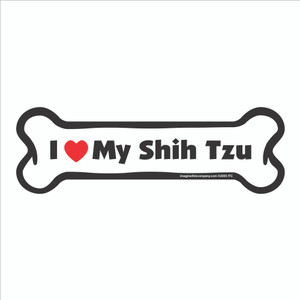 I Heart My Shih Tzu Bone Magnet I Heart My Shih Tzu Bone Magnet