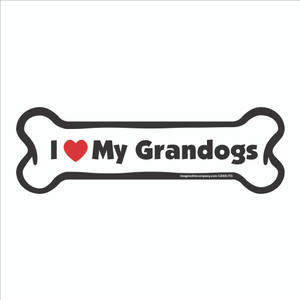 I Heart My Granddogs Bone Magnet I Heart My Granddogs Bone Magnet