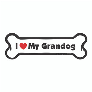 I Heart My Granddog Bone Magnet I Heart My Granddog Bone Magnet