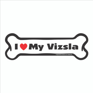 I heart my Vizsla Bone Magnet I heart my Vizsla Bone Magnet