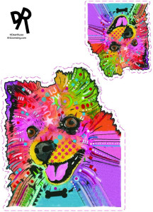Pomeranian Sticker - 2 Pack