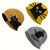 Black Cats on Beanies - Assorted Colors
Yellow Beanie with Black Cat 
Orange Beanie with Black Cat 
Grey Beanie with Black Cat Holding Knife saying, "what?"

