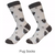 Dog Breeds on Colorful socks! 