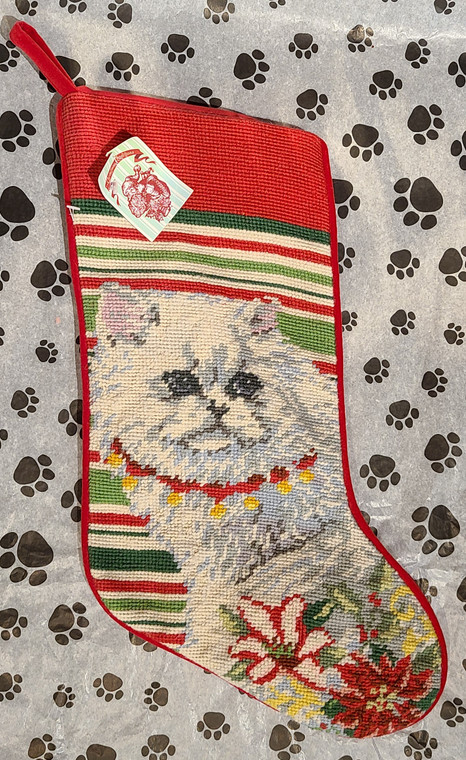 Persian Cat Christmas Stocking