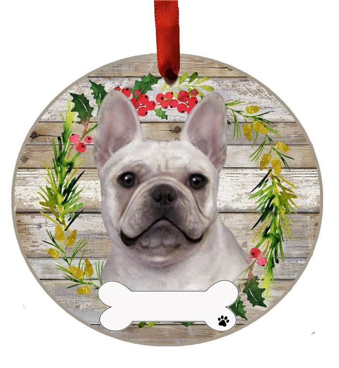 French Bulldog Cream Ceramic Ornament

