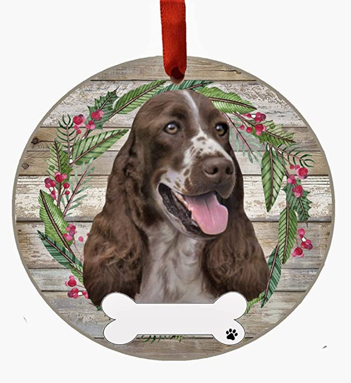 Springer Spaniel Ceramic Ornament