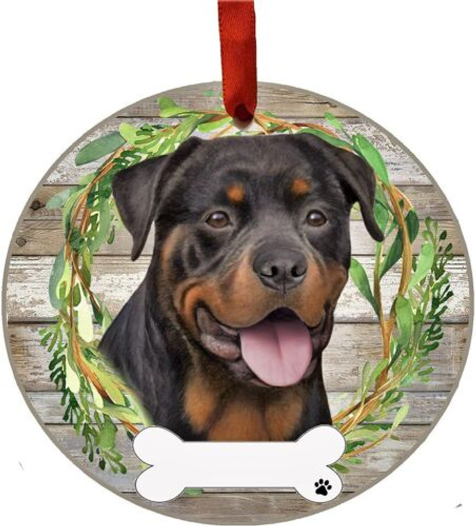 Rottweiler (Rottie) Ceramic Ornament

