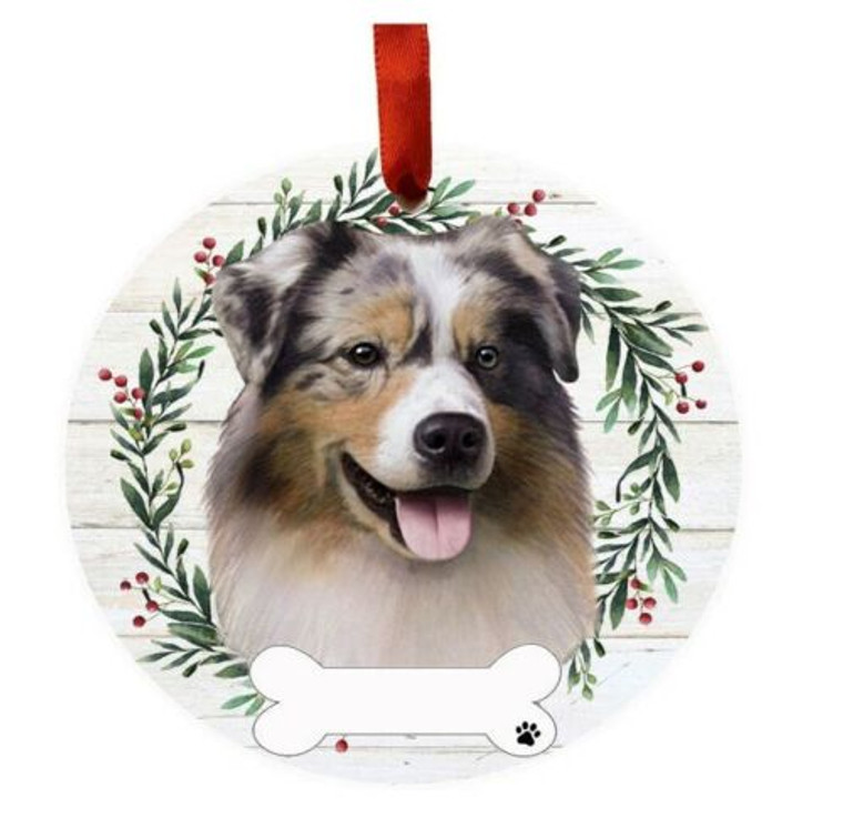 Australian Shepherd Ceramic Ornament