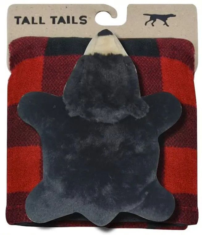 Plaid Blanket & Bear Toy Gift Set