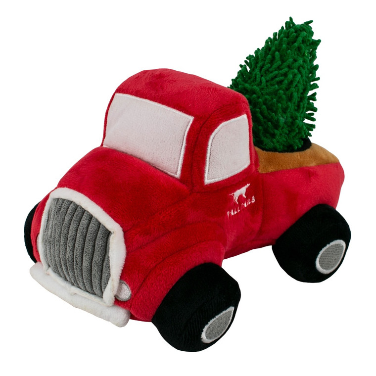Truck with Tree Plush Dog Toy