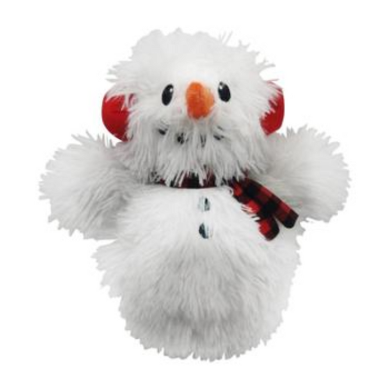 Fluffy Snowman Dog Toy 8"

