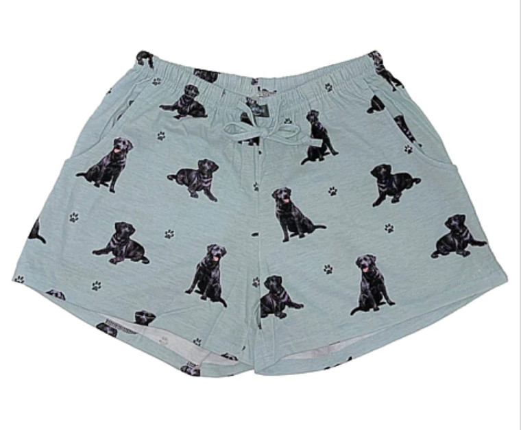 Black Labrador PJ Shorts
