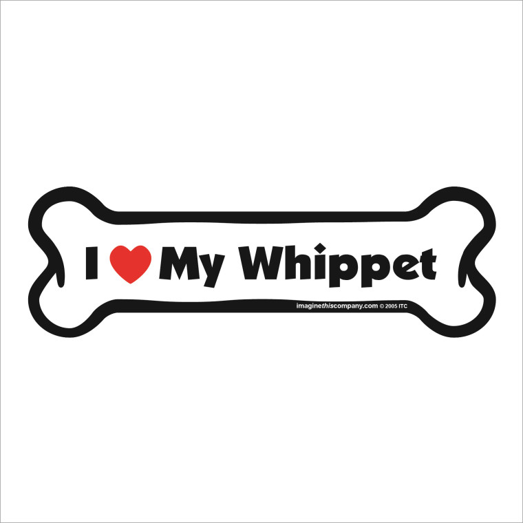 Whippet Bone Magnet