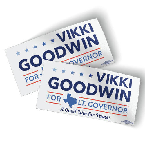 Vikki Goodwin (6" x 3" Vinyl Sticker -- Pack of Two!)