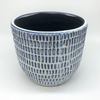 Indigo Faux Basket Planter [Large] for sale at East Austin Succulents