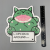 Lophing Around Cactus Pocket Monster Sticker for sale at East Austin Succulents