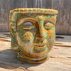 Green Buddha Head Planter Large