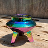 Iridescent Rainbow UFO Mini Planter