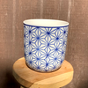 Blue & White Asanoha [Hemp] Medium Planter